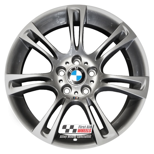 R117FG EXCHANGE SERVICE - BMW 5 6 SERIES 4x18 GENUINE 350M FERRIC GREY ALLOY WHEELS