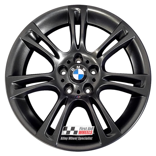 R117LSS EXCHANGE SERVICE - BMW 5 6 SERIES 4x18" GENUINE 350M LOTUS SPARKLE SATIN ALLOY WHEELS