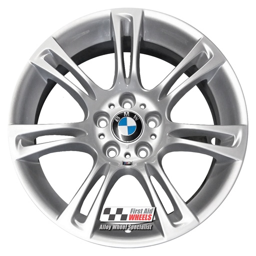 R117S EXCHANGE SERVICE - BMW 5 6 SERIES 4x18" GENUINE 350M SILVER ALLOY WHEELS