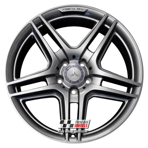 R121G EXCHANGE SERVICE - MERCEDES C CLASS 4x18" GENUINE AMG IV GREY ALLOY WHEELS