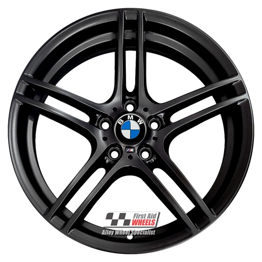 R236SB EXCHANGE SERVICE - BMW 3 SERIES 4x19" GENUINE STYLE 313M SATIN BLACK ALLOY WHEELS