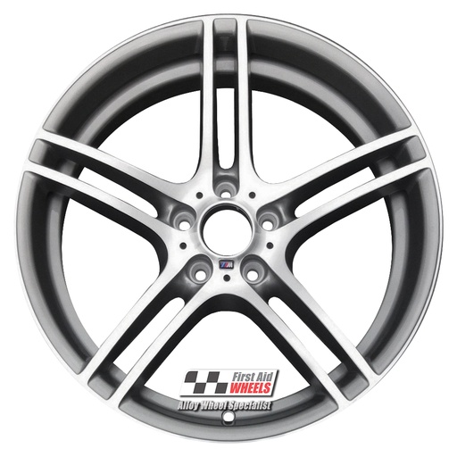 R236DCG EXCHANGE SERVICE - BMW 3 SERIES 4x19" GENUINE STYLE 313M GREY DIAMOND CUT ALLOY WHEELS