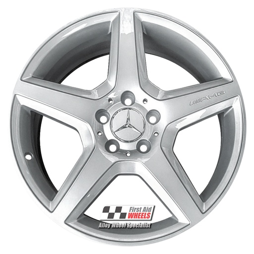 R277S EXCHANGE SERVICE - MERCEDES A B CLASS 4x18" GENUINE AMG SILVER ALLOY WHEELS