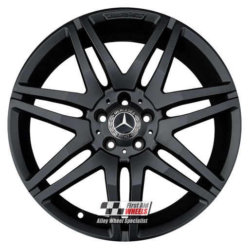 R287SB EXCHANGE SERVICE - MERCEDES E CLASS A207 C207 4x19" GENUINE AMG SATIN BLACK ALLOY WHEELS