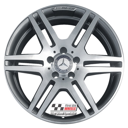 R288DCG EXCHANGE SERVICE - MERCEDES E CLASS W212 4x18" GENUINE AMG GREY DIAMOND CUT ALLOY WHEELS