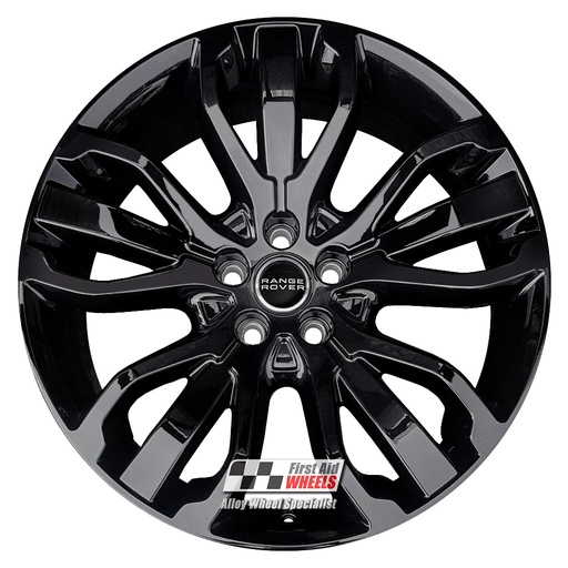 R306GB EXCHANGE SERVICE - RANGE ROVER SPORT 4x21" GENUINE STYLE 507 GLOSS BLACK ALLOY WHEELS