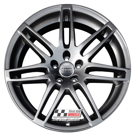 R328AD EXCHANGE SERVICE - AUDI A6 C6 4x19" GENUINE LE MANS DARK ANTHRACITE ALLOY WHEELS