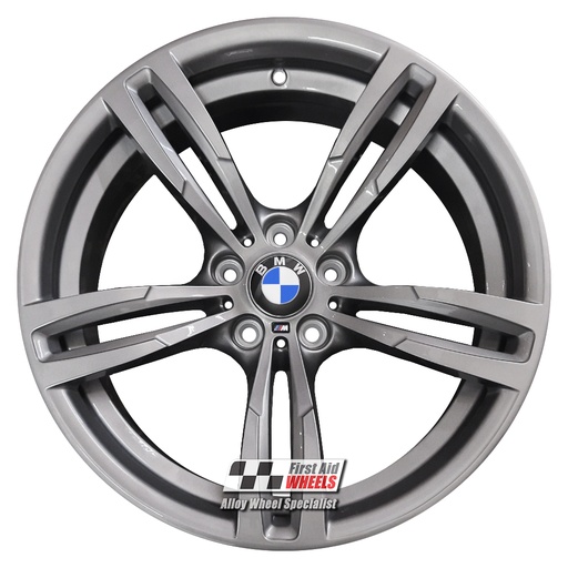 R348AS EXCHANGE SERVICE - BMW M2 M3 M4 4x19" GENUINE STYLE 437M SATIN ANTHRACITE ALLOY WHEELS