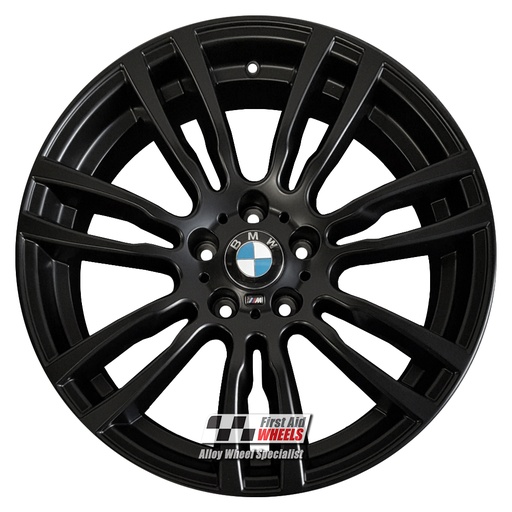 R354SB EXCHANGE SERVICE - BMW 3/4 SERIES 4x19" GENUINE STYLE 403M SATIN BLACK ALLOY WHEELS