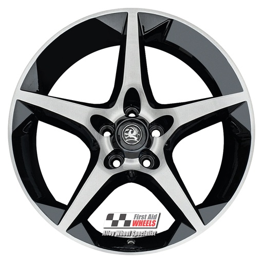 R366DCB EXCHANGE SERVICE - VAUXHALL ASTRA ZAFIRA SRI XP 4x18" PENTA GLOSS BLACK DIAMOND CUT ALLOY WHEELS