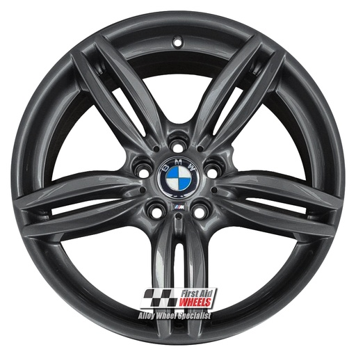 R379CG EXCHANGE SERVICE - BMW 5 6 SERIES 4x19" GENUINE STYLE 351M COARSE GRAPHITE ALLOY WHEELS