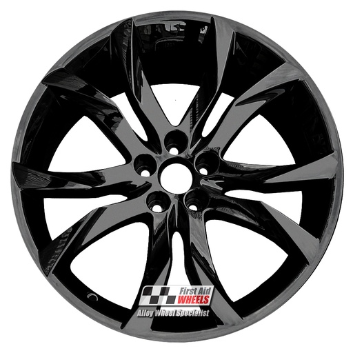 R393GB EXCHANGE SERVICE - PEUGEOT RCZ 4x19" GENUINE SORTILEGE GLOSS BLACK ALLOY WHEELS